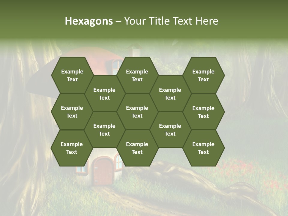 Green Fantasy Life PowerPoint Template