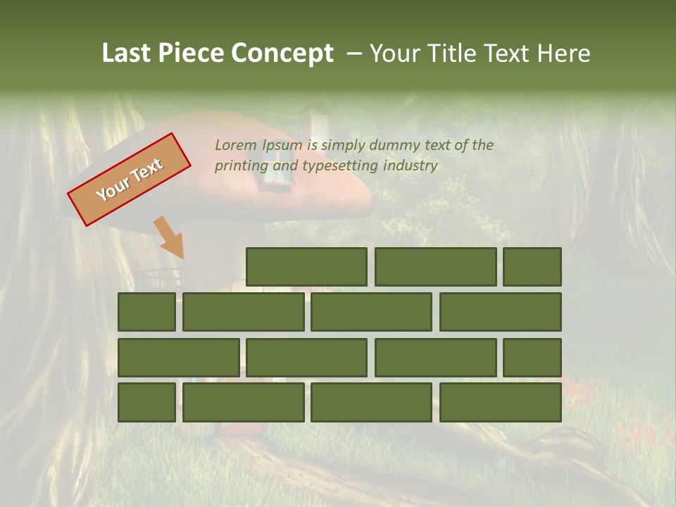 Green Fantasy Life PowerPoint Template