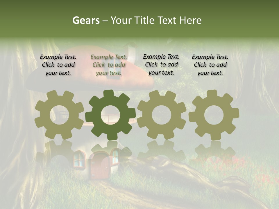 Green Fantasy Life PowerPoint Template
