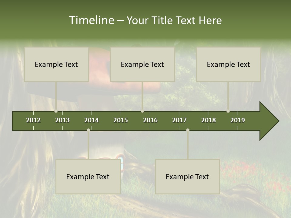 Green Fantasy Life PowerPoint Template