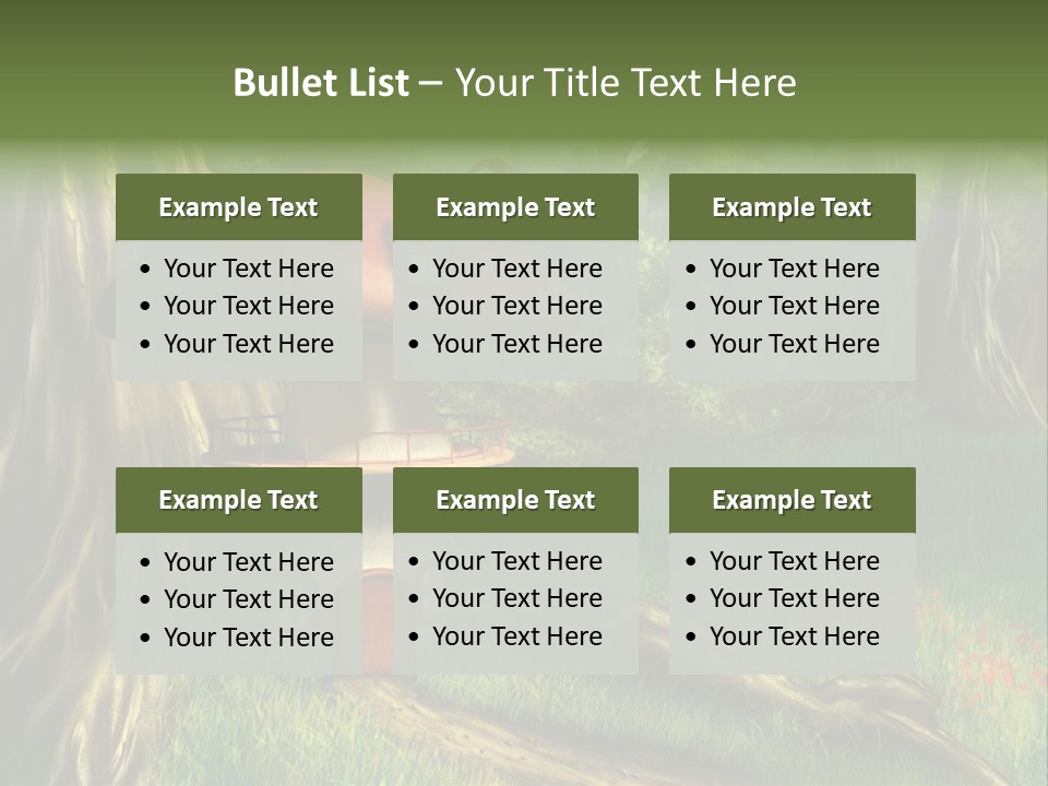 Green Fantasy Life PowerPoint Template