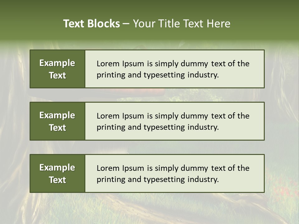 Green Fantasy Life PowerPoint Template