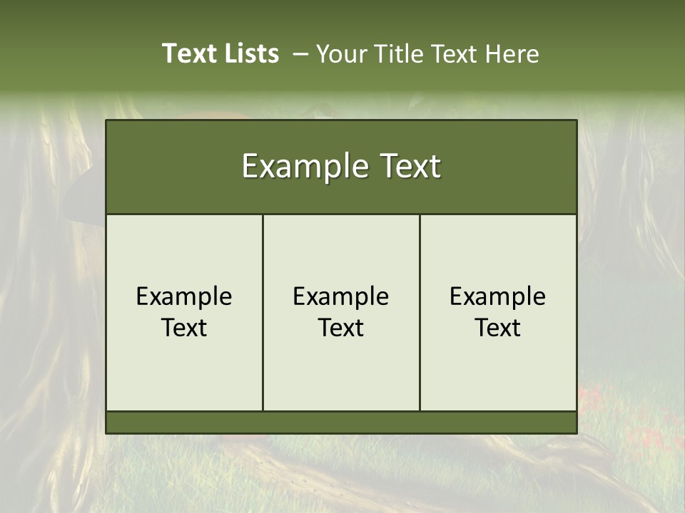 Green Fantasy Life PowerPoint Template