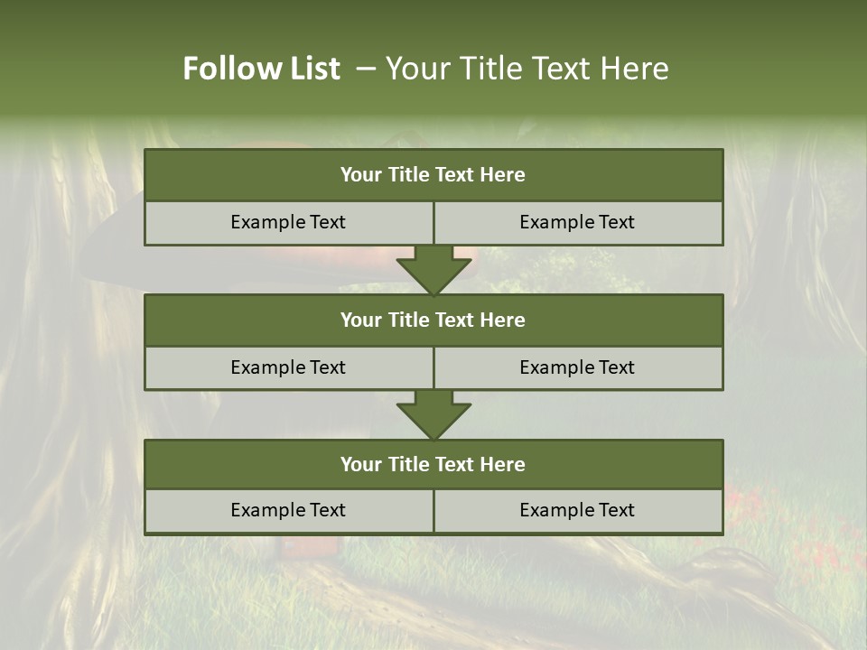Green Fantasy Life PowerPoint Template