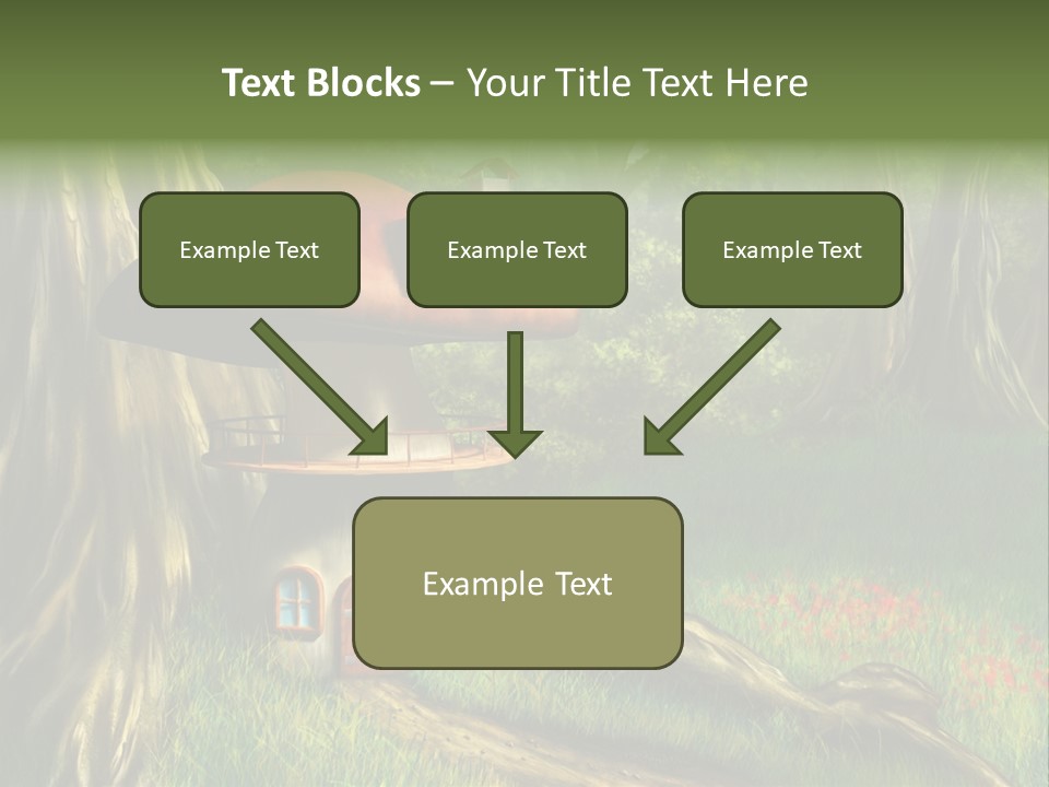 Green Fantasy Life PowerPoint Template