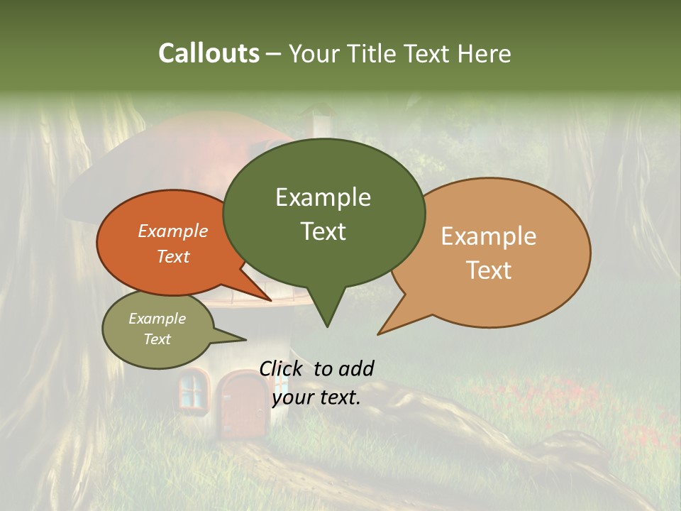 Green Fantasy Life PowerPoint Template