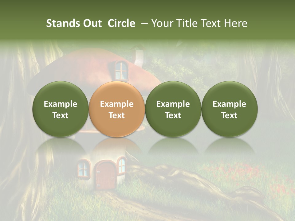 Green Fantasy Life PowerPoint Template