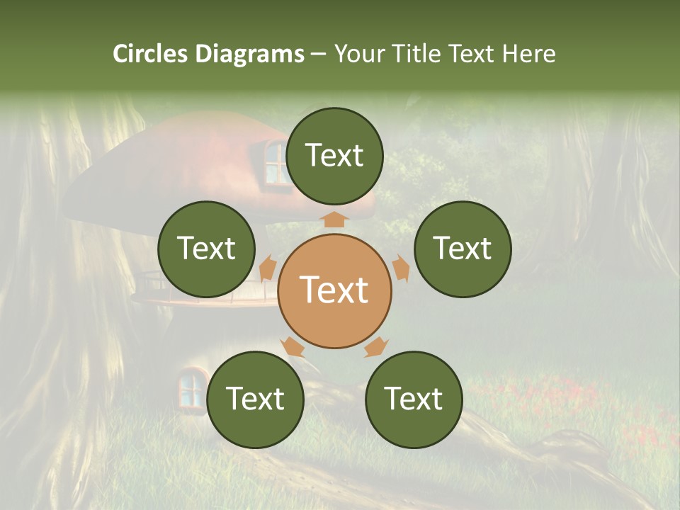 Green Fantasy Life PowerPoint Template