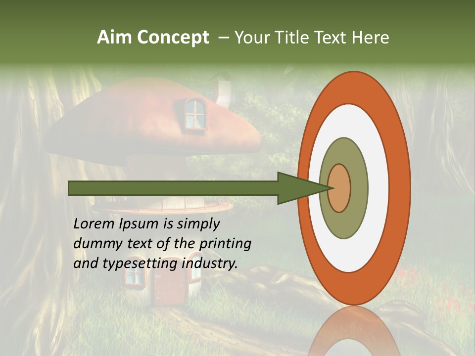 Green Fantasy Life PowerPoint Template