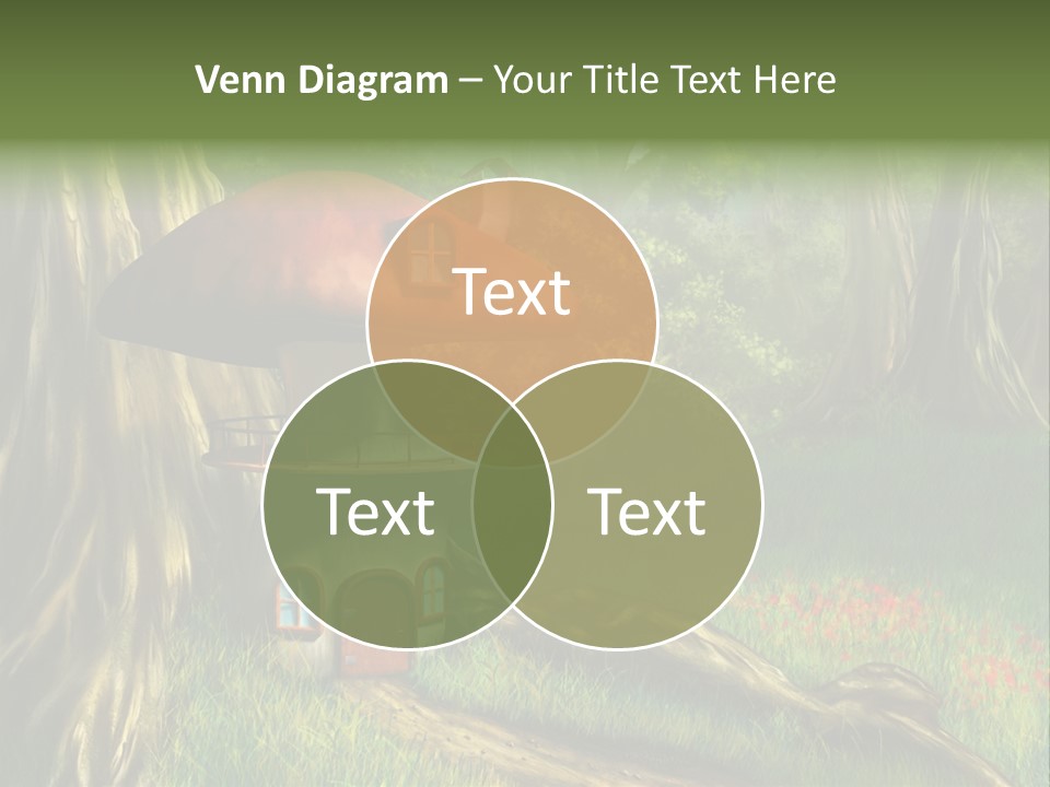 Green Fantasy Life PowerPoint Template