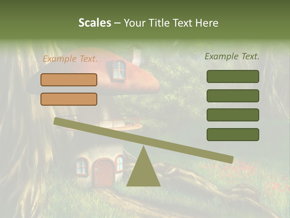 Green Fantasy Life PowerPoint Template