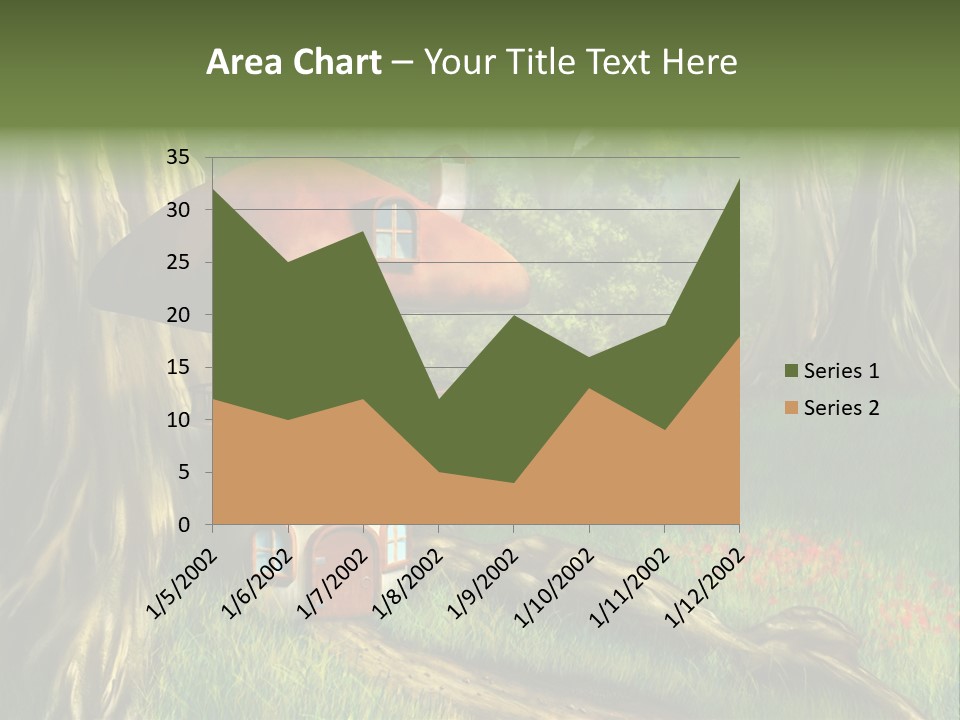 Green Fantasy Life PowerPoint Template