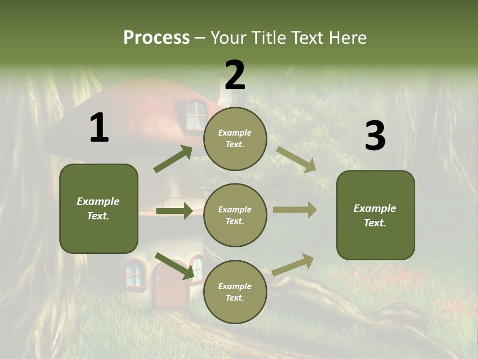 Green Fantasy Life PowerPoint Template