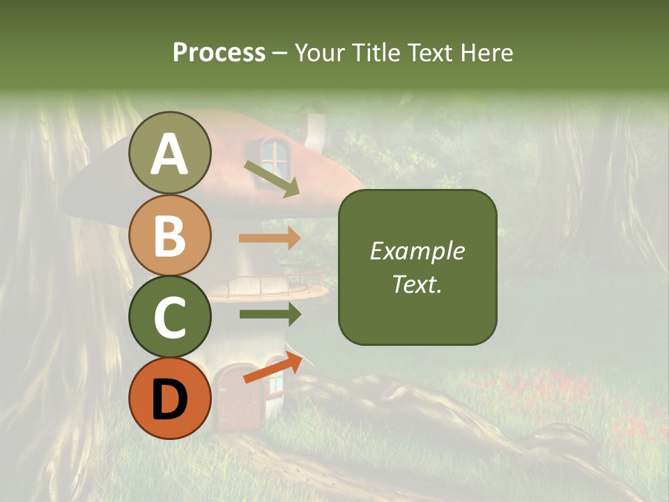 Green Fantasy Life PowerPoint Template