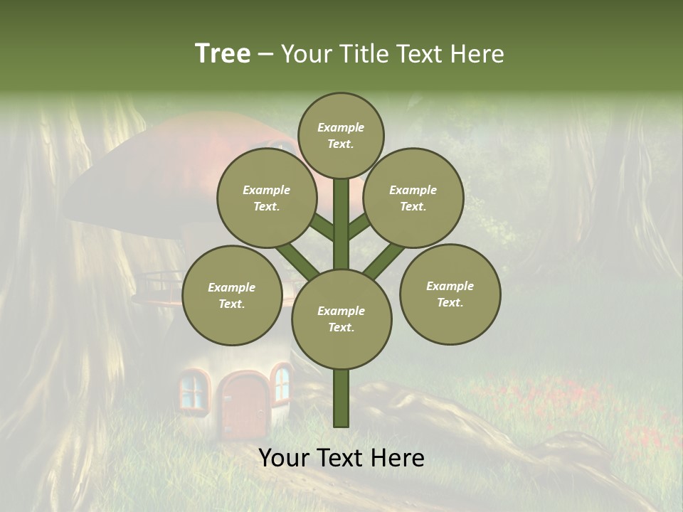 Green Fantasy Life PowerPoint Template