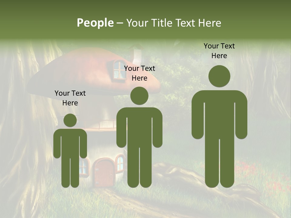 Green Fantasy Life PowerPoint Template