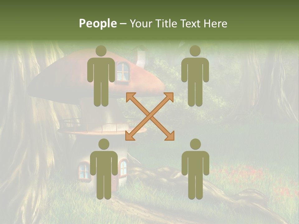Green Fantasy Life PowerPoint Template