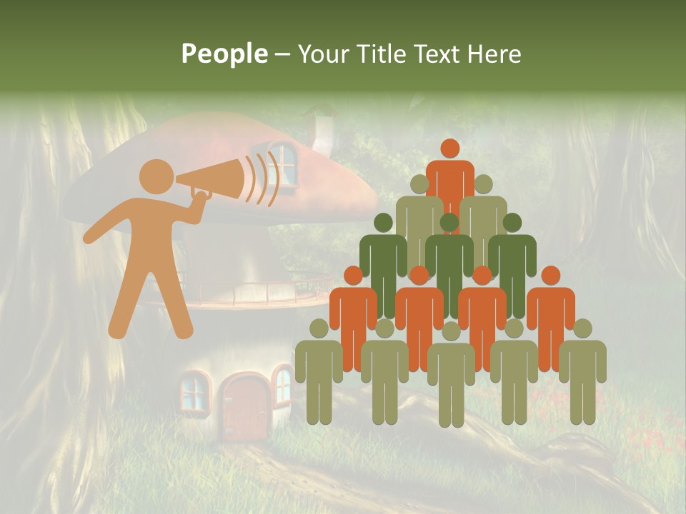 Green Fantasy Life PowerPoint Template