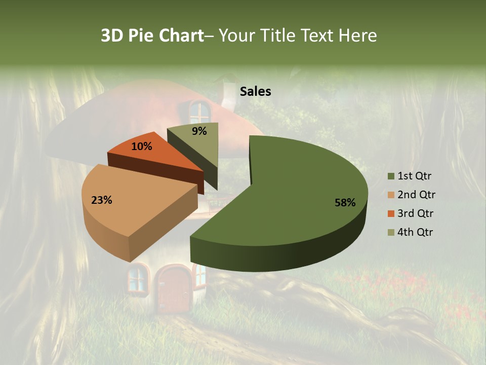 Green Fantasy Life PowerPoint Template