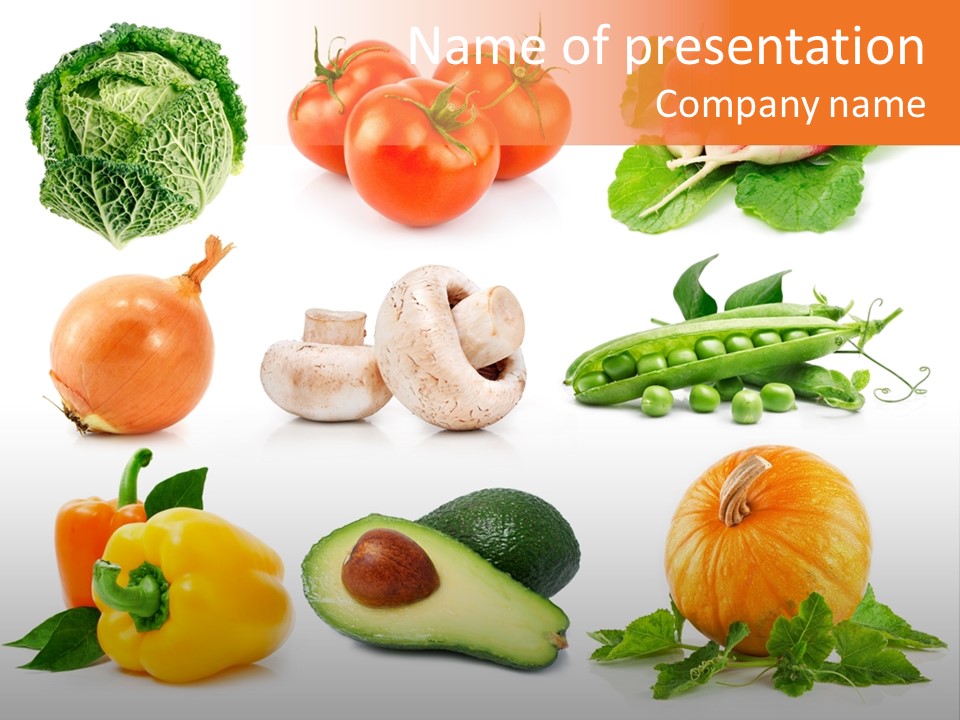 Background Plant Bunch PowerPoint Template