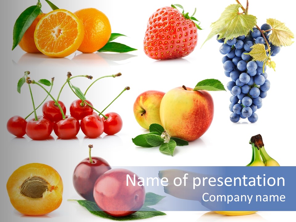 Apple Fruit Tangerine PowerPoint Template