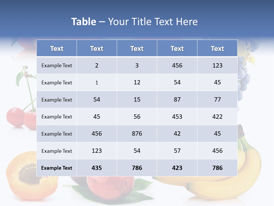 Apple Fruit Tangerine PowerPoint Template