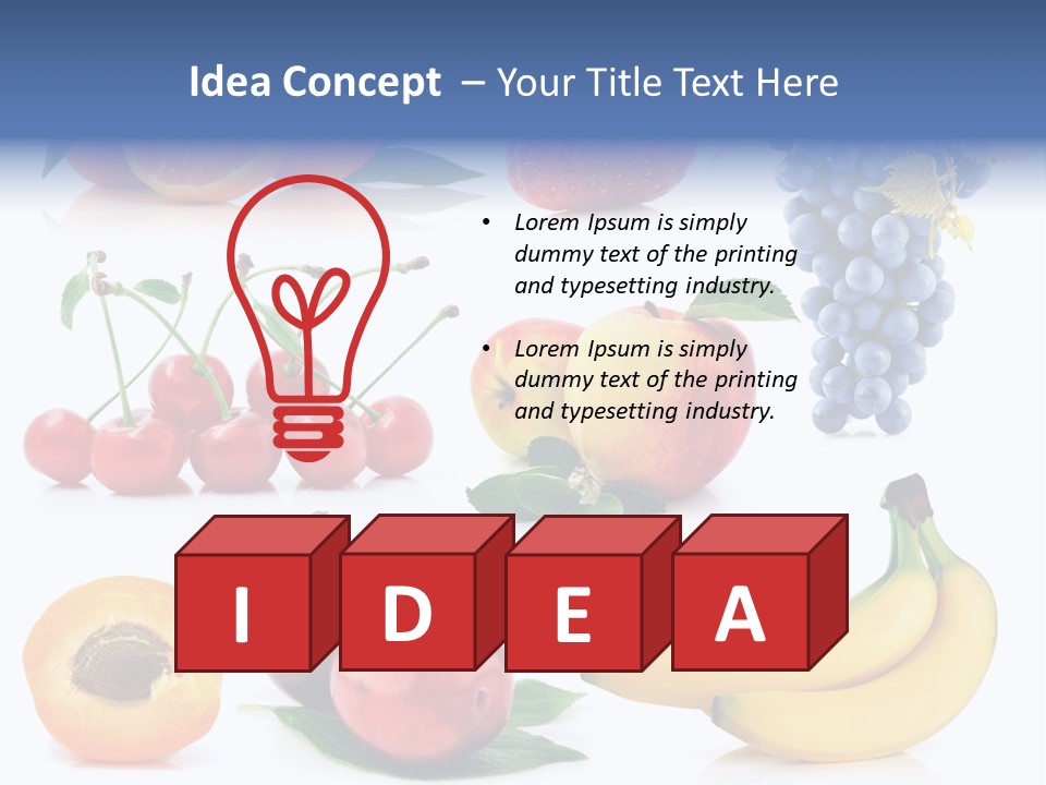 Apple Fruit Tangerine PowerPoint Template