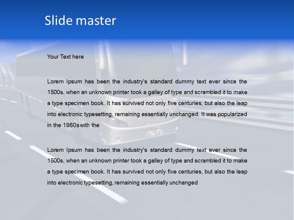 Journey Trip Speed PowerPoint Template