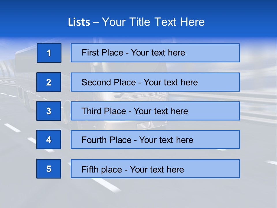 Journey Trip Speed PowerPoint Template