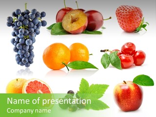 Background Cherry Organic PowerPoint Template