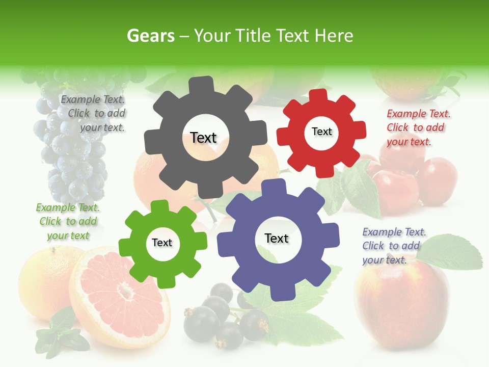 Background Cherry Organic PowerPoint Template