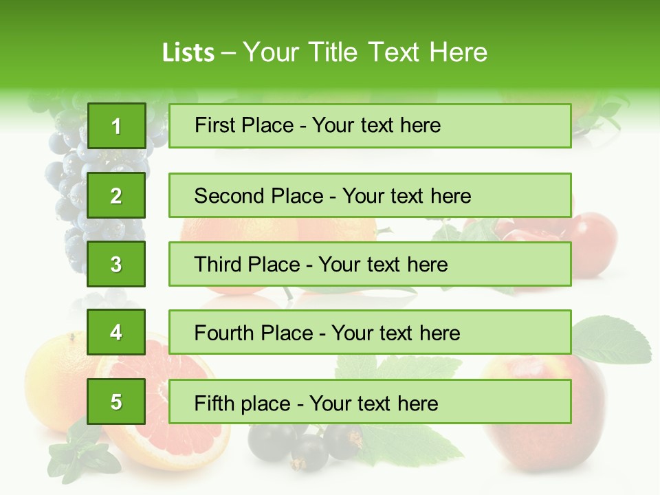 Background Cherry Organic PowerPoint Template