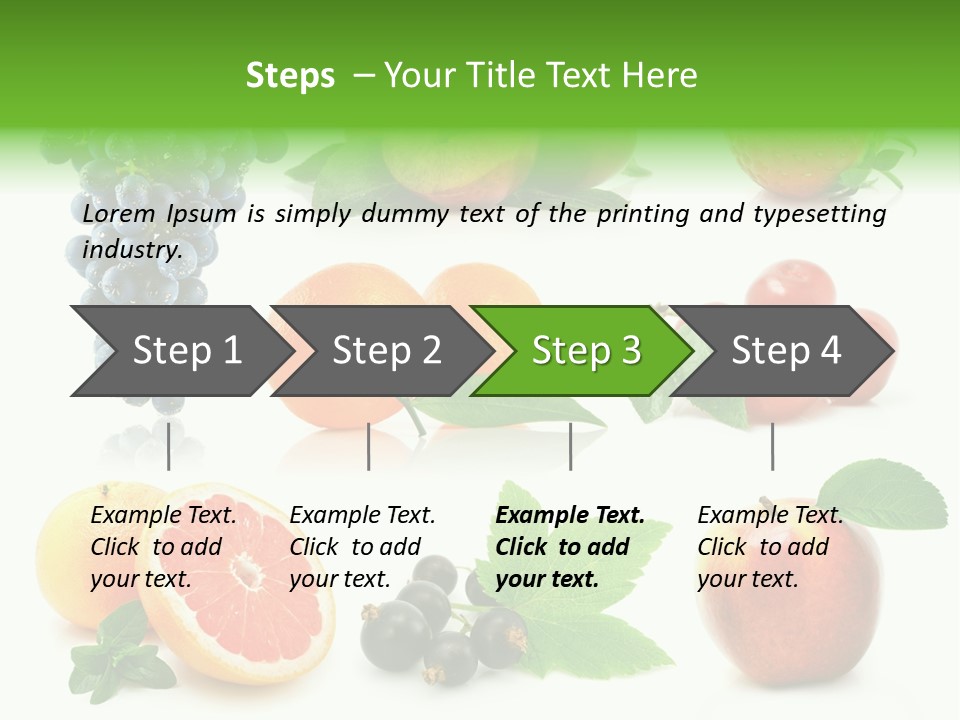 Background Cherry Organic PowerPoint Template
