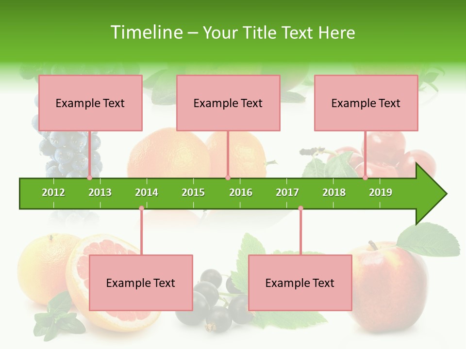 Background Cherry Organic PowerPoint Template