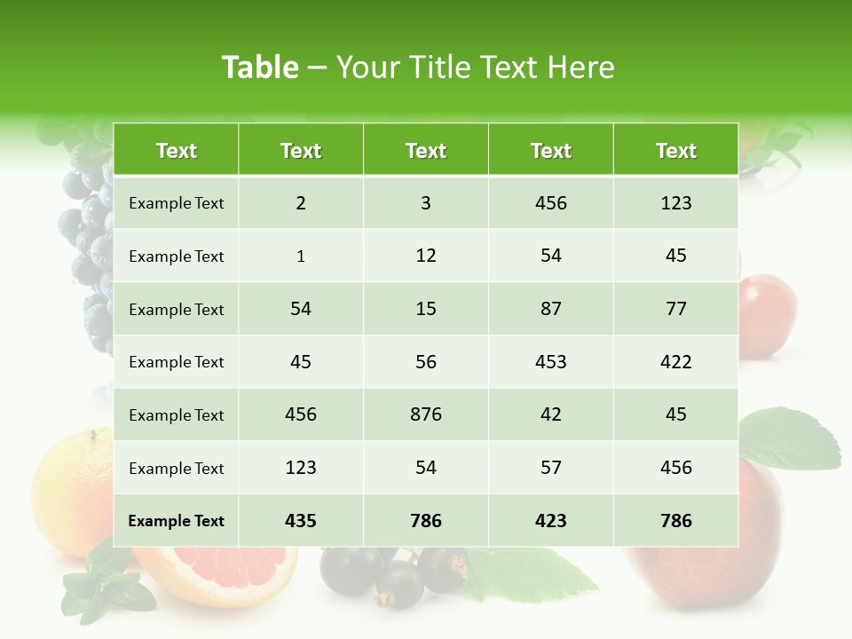 Background Cherry Organic PowerPoint Template