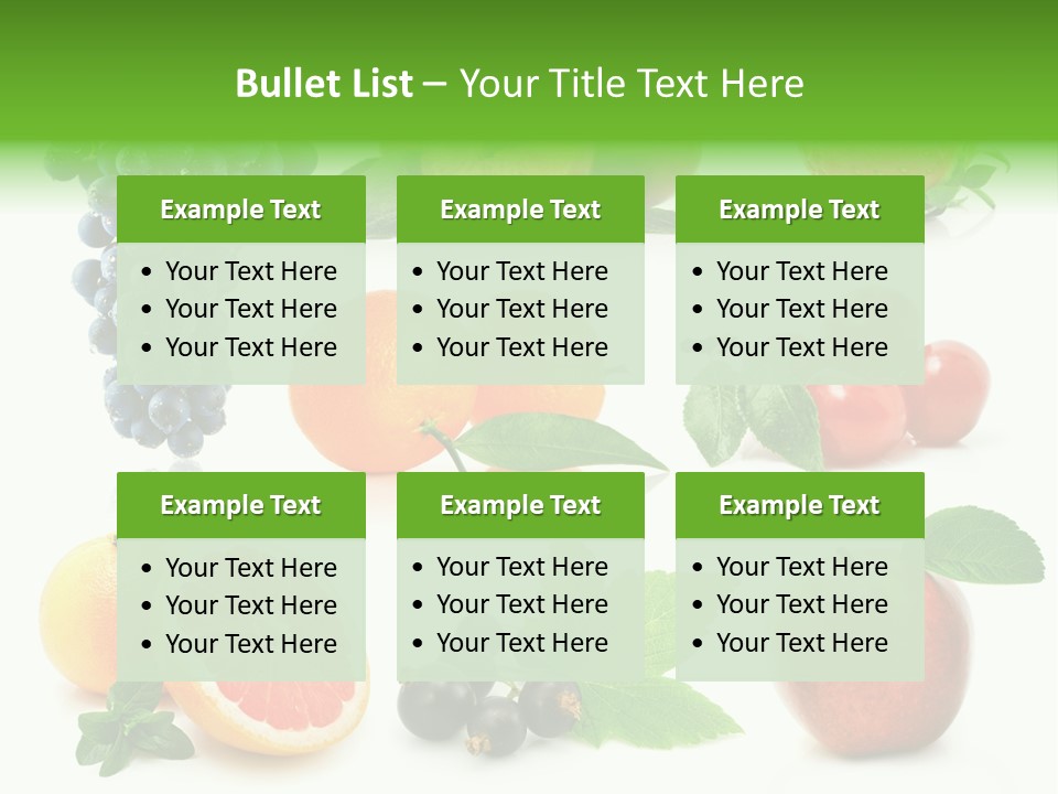 Background Cherry Organic PowerPoint Template