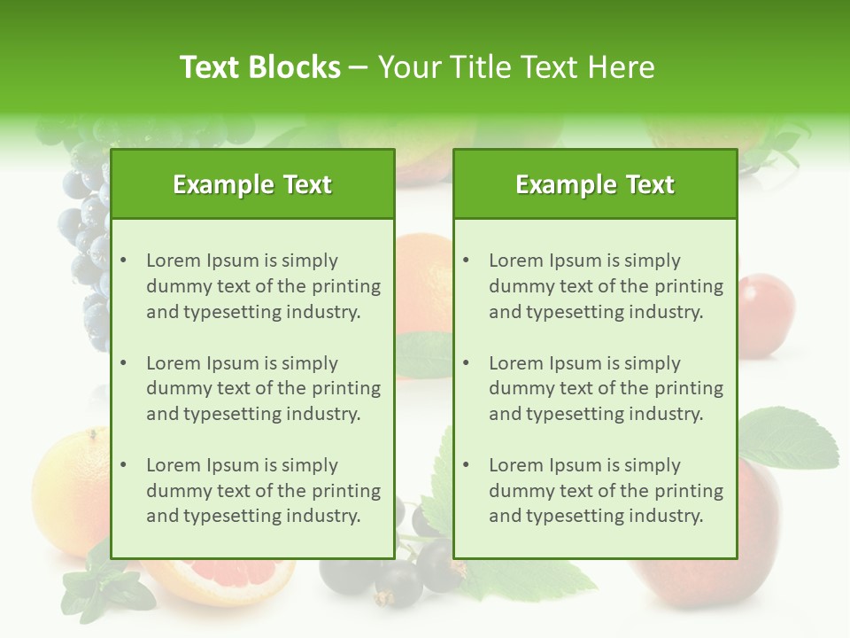 Background Cherry Organic PowerPoint Template