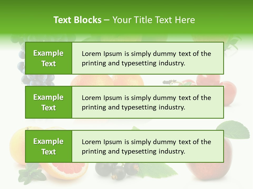 Background Cherry Organic PowerPoint Template