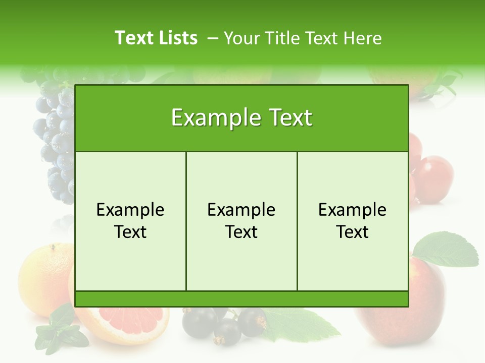 Background Cherry Organic PowerPoint Template
