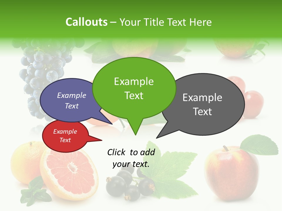 Background Cherry Organic PowerPoint Template