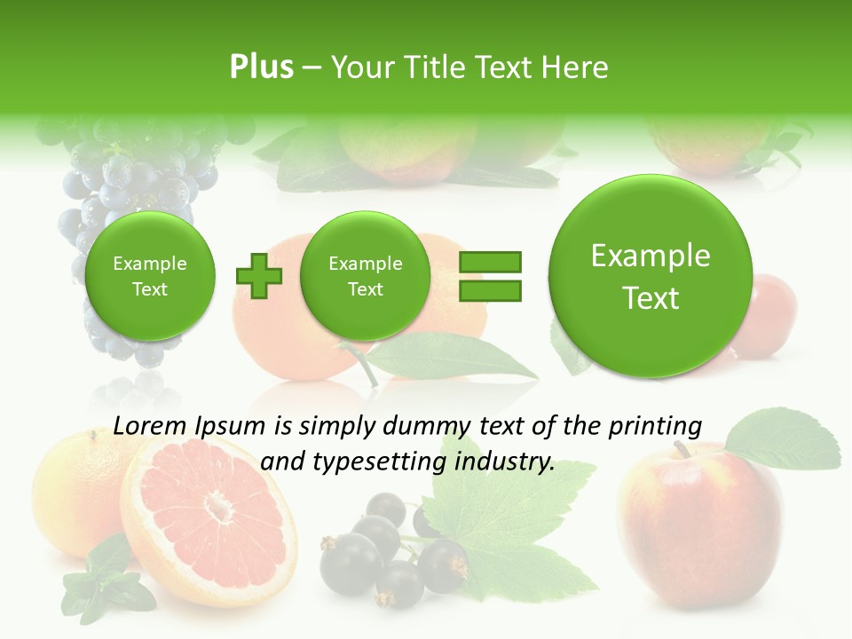 Background Cherry Organic PowerPoint Template