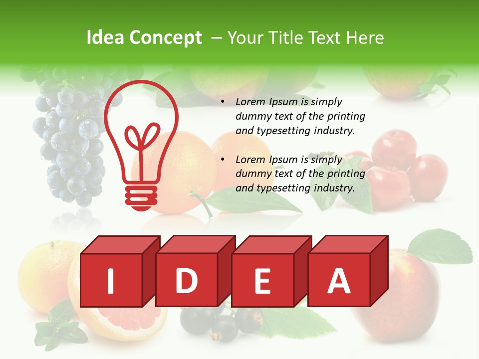 Background Cherry Organic PowerPoint Template