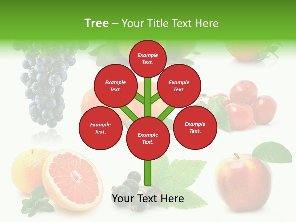 Background Cherry Organic PowerPoint Template