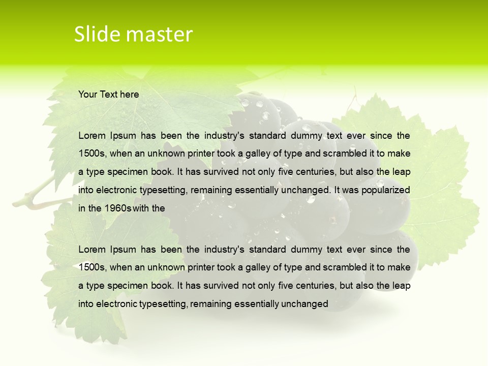 Green Drip Fresh PowerPoint Template