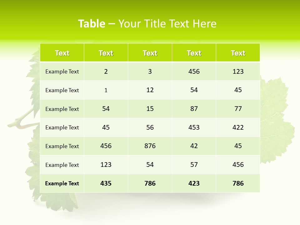 Green Drip Fresh PowerPoint Template