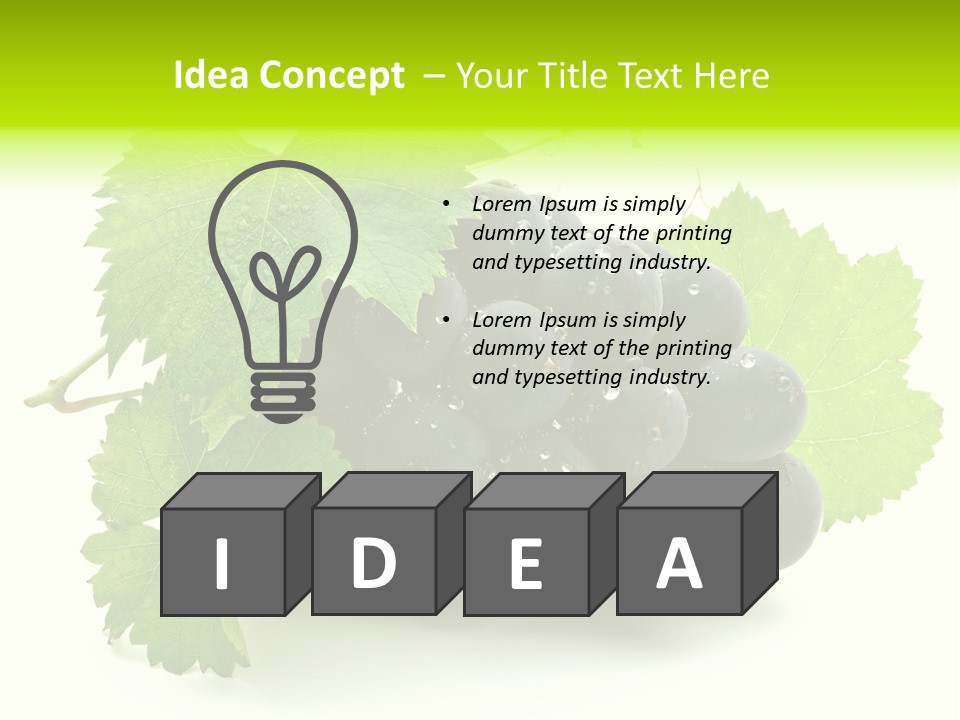 Green Drip Fresh PowerPoint Template