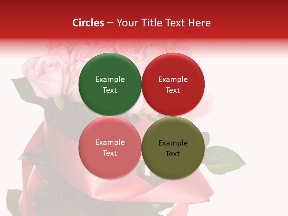 White Concept Ribbon PowerPoint Template