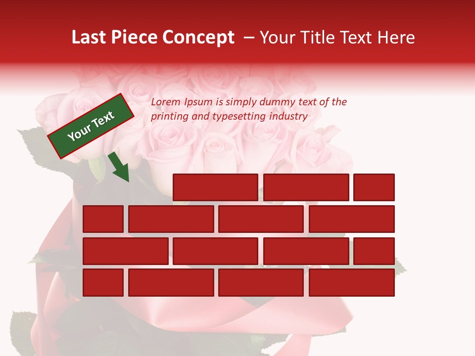 White Concept Ribbon PowerPoint Template