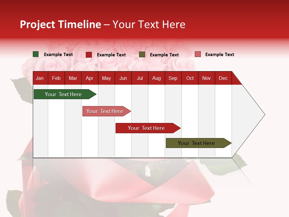 White Concept Ribbon PowerPoint Template