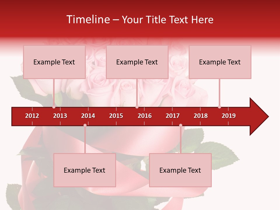 White Concept Ribbon PowerPoint Template